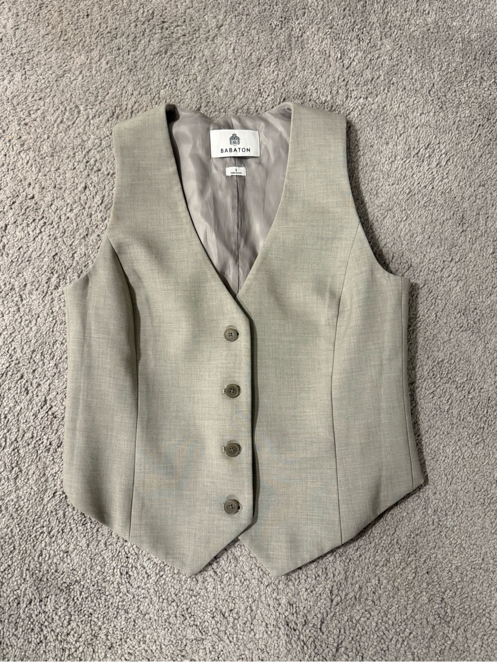 Babaton Grey Vest